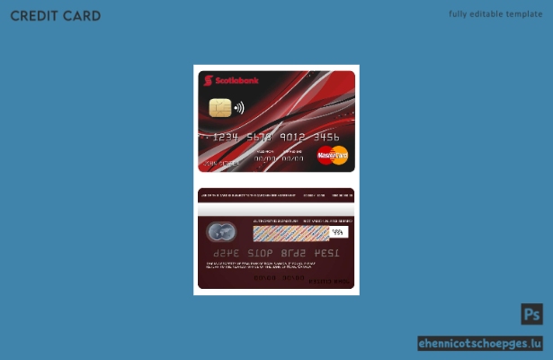 Beispielvorschau der Mastercard der kanadischen Nova Bank